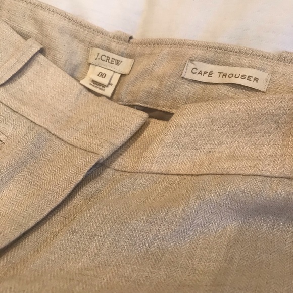 J Crew linen cafe trouser - Picture 2 of 4